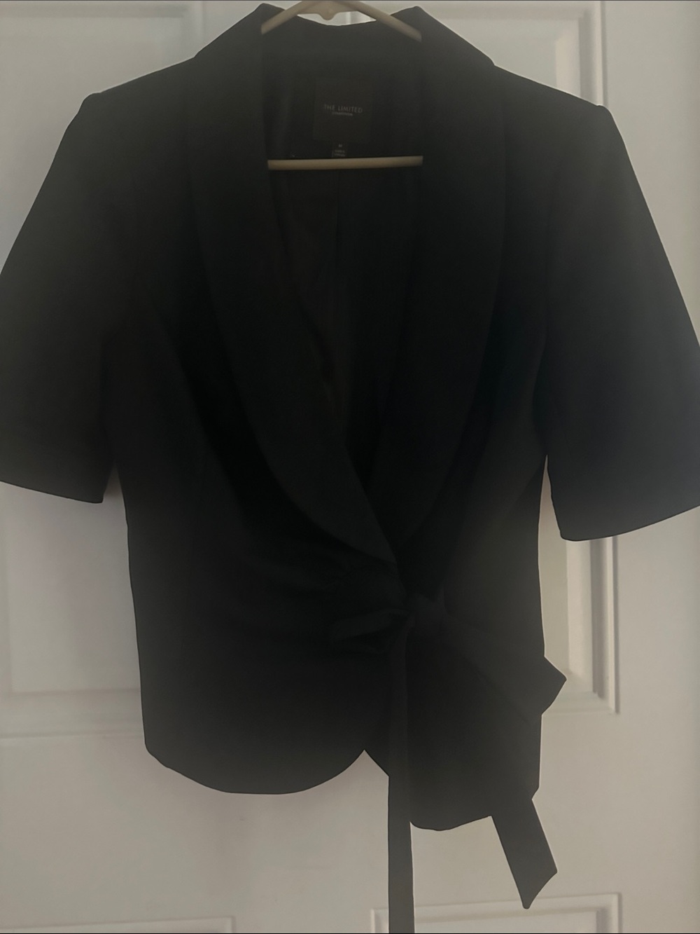 THE LIMITED COLLECTION Black Short-Sleeve Wrap Jacket
